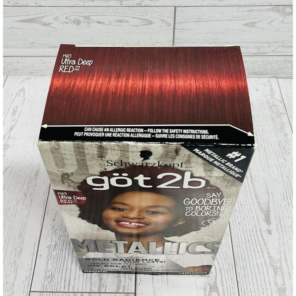 Got2B Metallics Permanent Hair Color M65 Ultra Deep Red